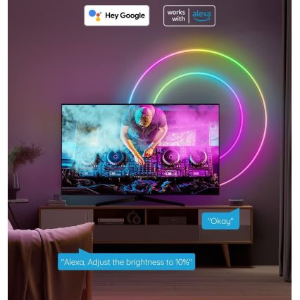 Govee - Neon SMART Гнучка світлодіодна стрічка RGBIC 2 м Wi-Fi IP67