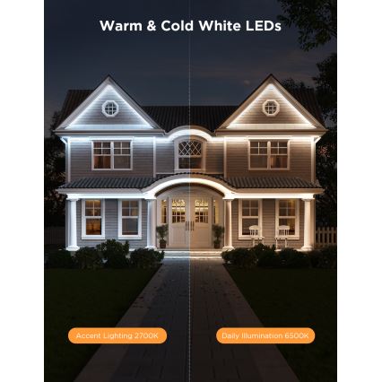 Govee - Outdoor Pro SMART RGBICWW Уличная светодиодная лента 10 м 2700-6500K Wi-Fi IP65