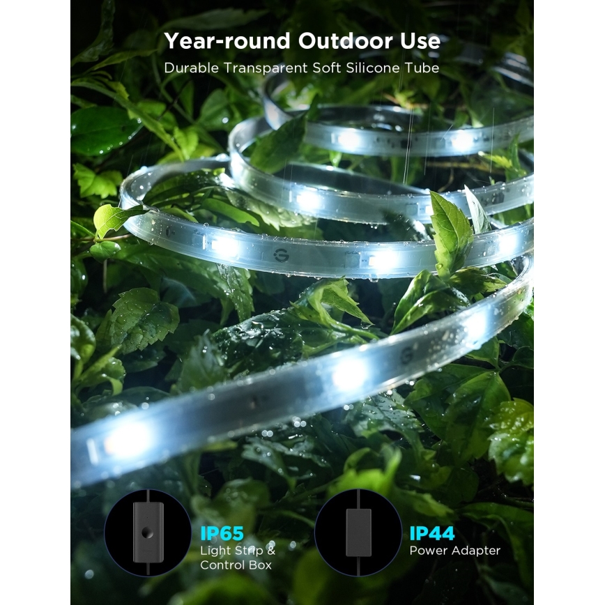 Govee - Outdoor Pro SMART RGBICWW Уличная светодиодная лента 10 м 2700-6500K Wi-Fi IP65