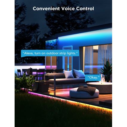 Govee - Outdoor Pro SMART RGBICWW Вулична світлодіодна стрічка 10м 2700-6500K Wi-Fi IP65