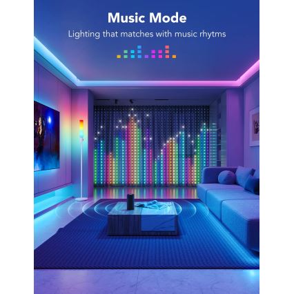 Govee - RGBIC Curtain Light 520 LED 1,5x2 м Wi-Fi IP65