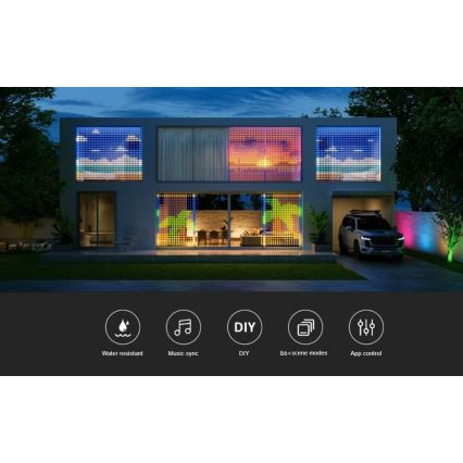 Govee - RGBIC Curtain Light 520 LED 1,5x2 м Wi-Fi IP65