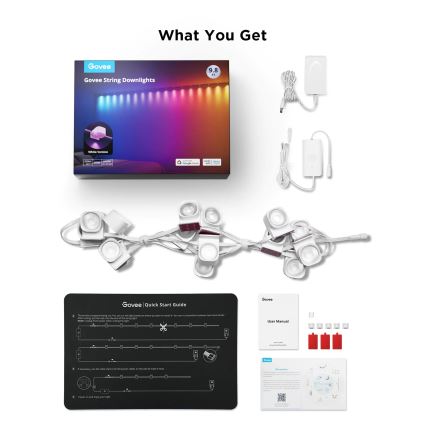 Govee - RGBIC LED String Downlights 3м Wi-Fi