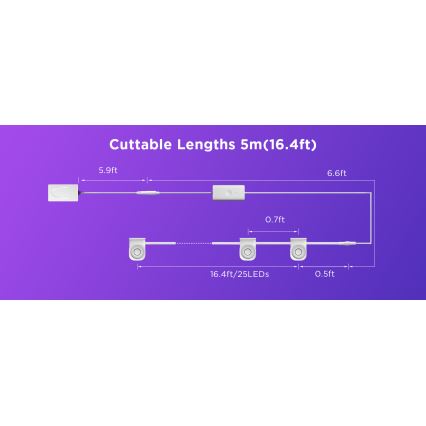 Govee - RGBIC LED String Downlights 5 м Wi-Fi