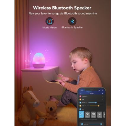 Govee - RGBIC нічне смарт LED світло з динаміком Wi-Fi