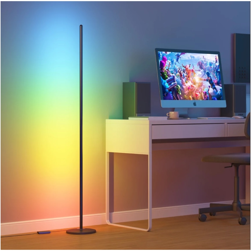 Govee - RGBICW Smart Corner Floor Lamp Wi-Fi