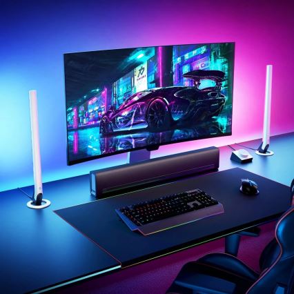 Govee - набор из 2 панелей Smart Gaming Wi‑Fi LED RGBIC + Smart Dual белый + пульт дистанционного управления