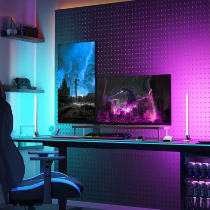 Govee - набор из 2 панелей Smart Gaming Wi‑Fi LED RGBIC + Smart Dual белый + пульт дистанционного управления