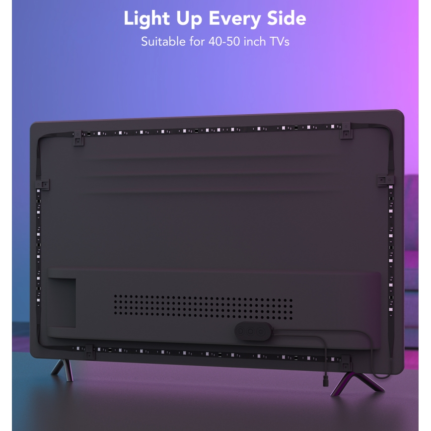 Govee - SMART LED-підсвічування для телевізорів 40-50 RGBIC з Wi-Fi