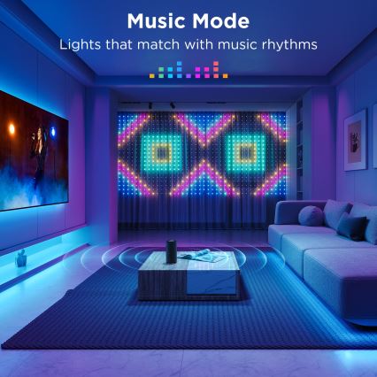 Govee - Светодиодная декоративная RGB-гирлянда на солнечной батарее LED/15W/230V IP65 Wi-Fi