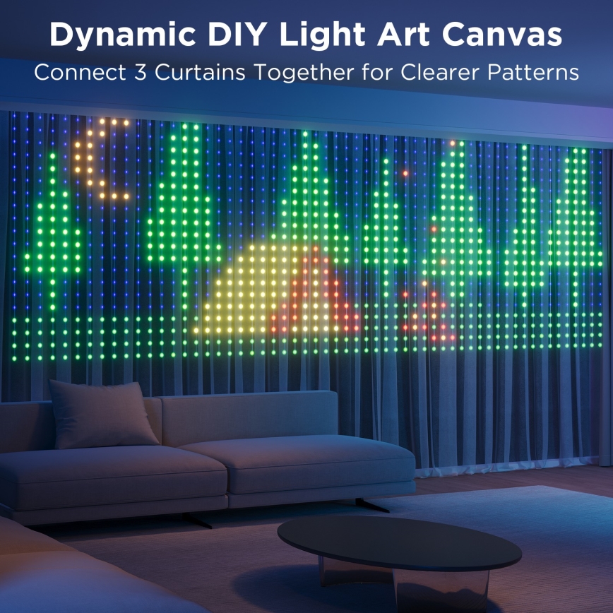 Govee - Светодиодная декоративная RGB-гирлянда на солнечной батарее LED/15W/230V IP65 Wi-Fi