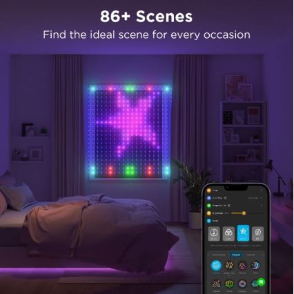 Govee - Светодиодная декоративная RGB-гирлянда на солнечной батарее LED/15W/230V IP65 Wi-Fi