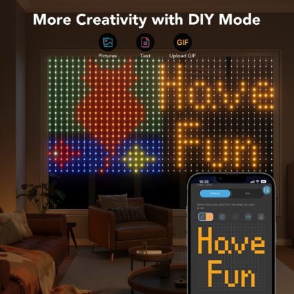 Govee - Светодиодная декоративная RGB-гирлянда на солнечной батарее LED/15W/230V IP65 Wi-Fi