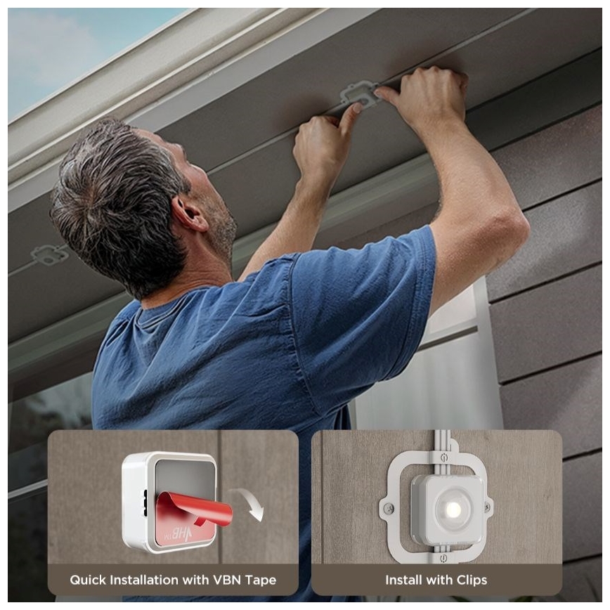 Govee - Светодиодная гирлянда RGBIC String Downlights 30 м Wi-Fi Matter IP67
