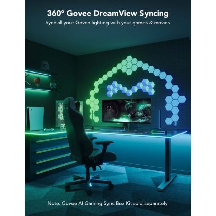 Govee - Светодиодная неоновая подсветка стола 3 м RGBIC Wi-Fi