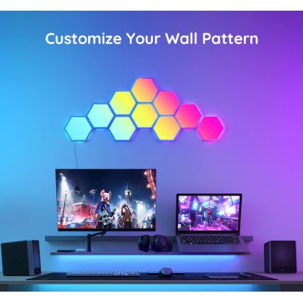 Govee - Набор удлинителей 2x Светодиодная RGB-панель с регулированием яркости LED/7,2W/230V Wi-Fi