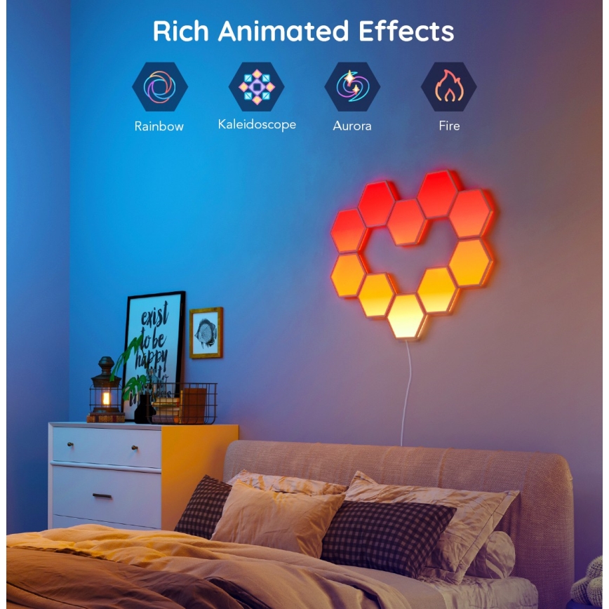 Govee - Набор удлинителей 2x Светодиодная RGB-панель с регулированием яркости LED/7,2W/230V Wi-Fi