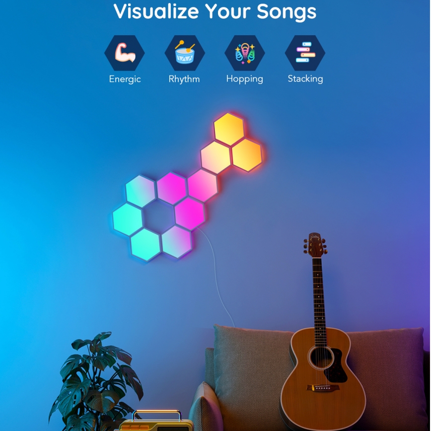 Govee - Набор удлинителей 2x Светодиодная RGB-панель с регулированием яркости LED/7,2W/230V Wi-Fi