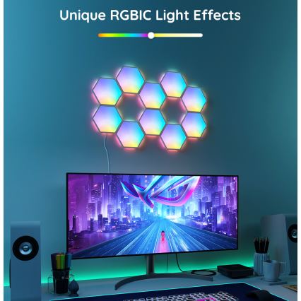 Govee - Набор удлинителей 2x Светодиодная RGB-панель с регулированием яркости LED/7,2W/230V Wi-Fi