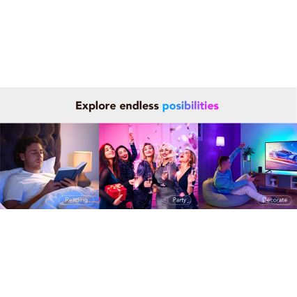 Govee - Светодиодная RGBWW-лампочка с регулированием яркости Smart E27/12W/230V 2700-6500K Wi-Fi