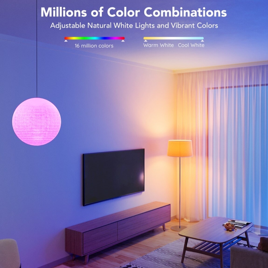 Govee - Светодиодная RGBWW-лампочка с регулированием яркости Smart E27/9W/230V 2700-6500K Wi-Fi