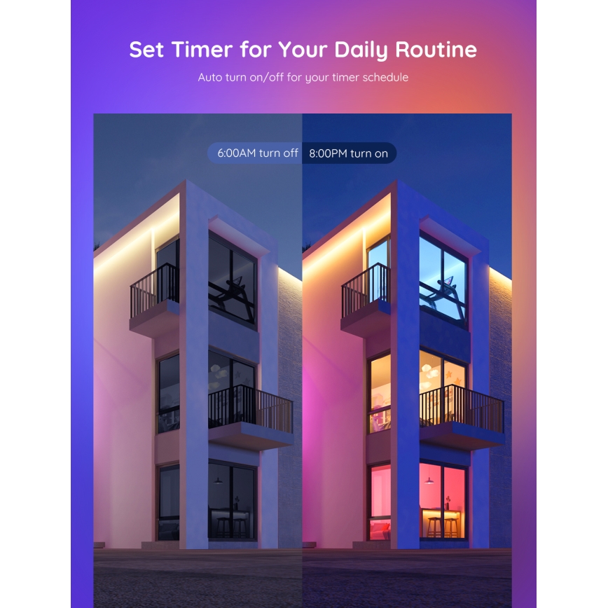 Govee - Светодиодная RGBWW-лампочка с регулированием яркости Smart E27/9W/230V 2700-6500K Wi-Fi