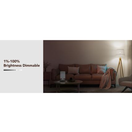 Govee - Светодиодная RGBWW-лампочка с регулированием яркости Smart E27/9W/230V 2700-6500K Wi-Fi