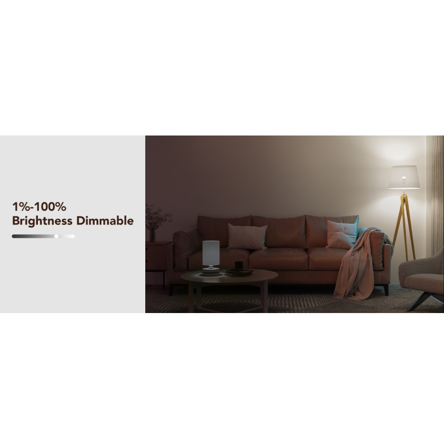 Govee - Светодиодная RGBWW-лампочка с регулированием яркости Smart E27/9W/230V 2700-6500K Wi-Fi