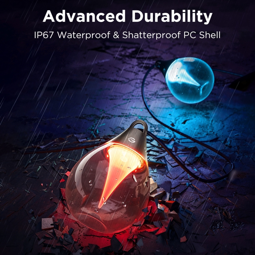 Govee - Светодиодная уличная декоративная RGBICW-гирлянда с регулированием яркости LED/24W/230V IP67 2700-6500K Wi-Fi