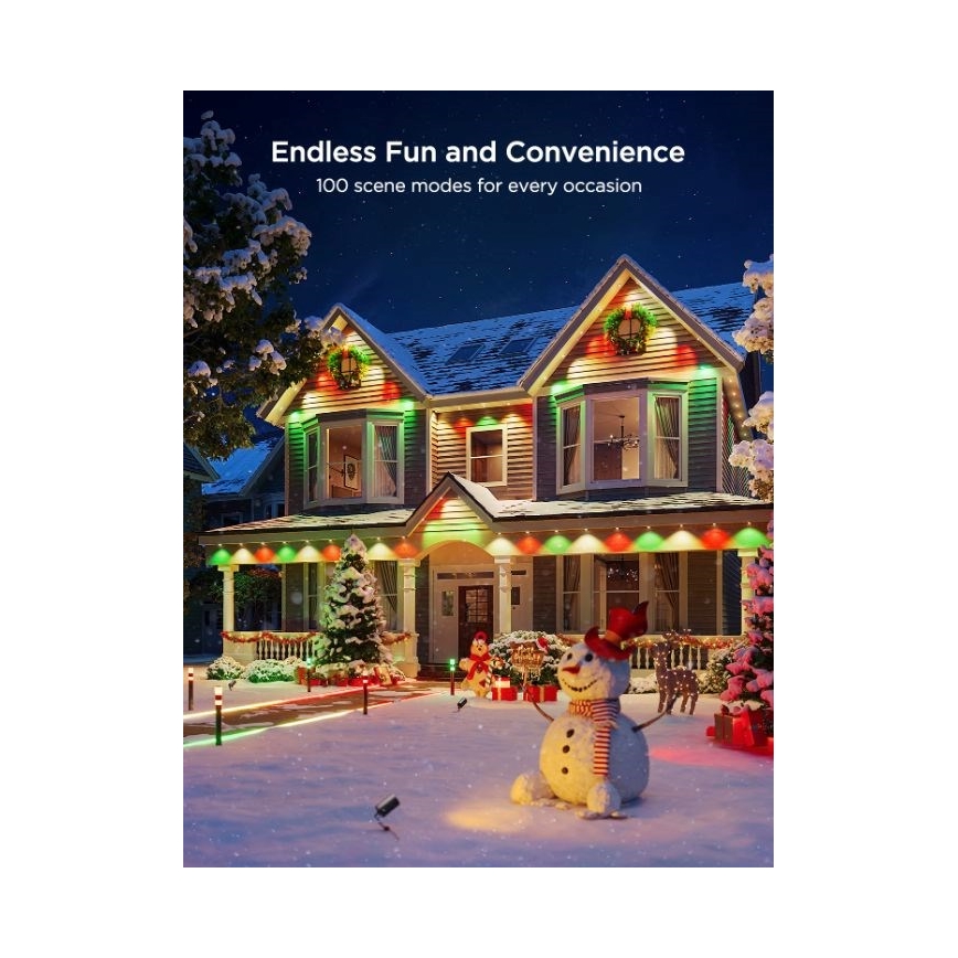 Govee - Світлодіодна RGBIC низка даунлайтів, 30 м, Wi-Fi, із підтримкою Matter, IP67