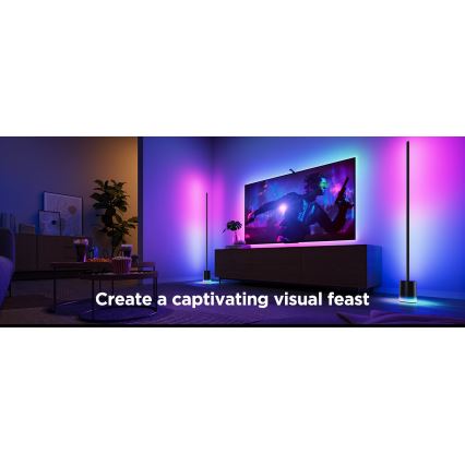 Govee - LED Торшер з регулюванням яскравості Smart MATTER LED RGBICWW 2200-6500K Wi-Fi + пульт дистанційного керування