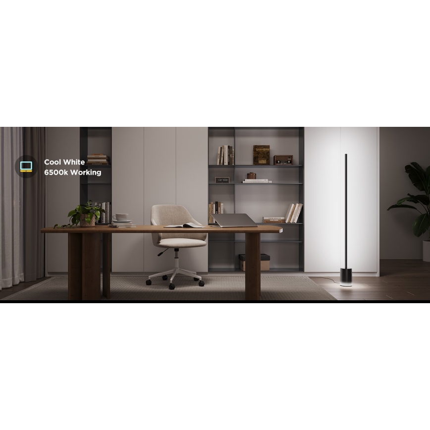 Govee - LED Торшер з регулюванням яскравості Smart MATTER LED RGBICWW 2200-6500K Wi-Fi + пульт дистанційного керування
