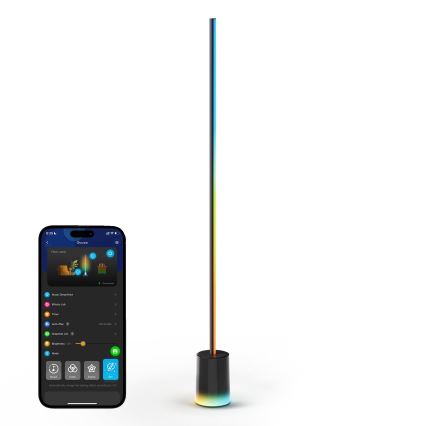 Govee - LED Торшер з регулюванням яскравості Smart MATTER LED RGBICWW 2200-6500K Wi-Fi + пульт дистанційного керування