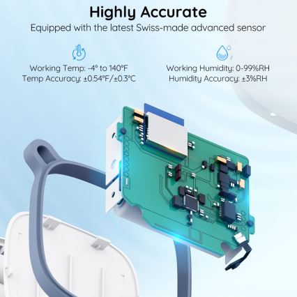 Govee - Термометр та гігрометр 3xAAA Wi-Fi
