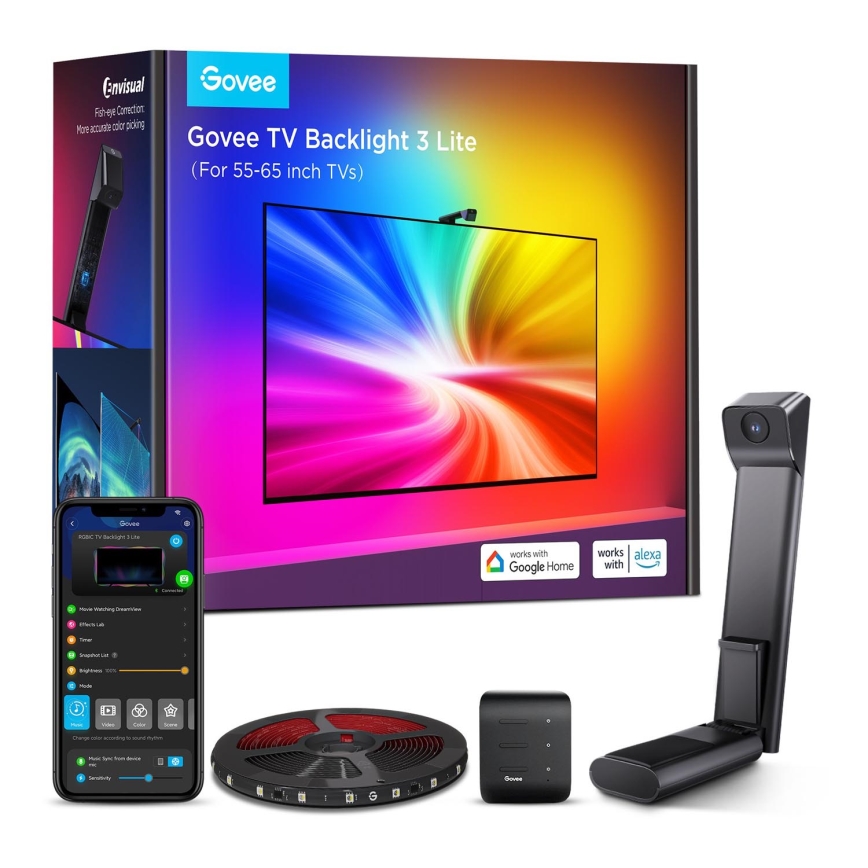 Govee - TV Backlight 3 Lite TV 55-65" SMART LED підсвітка RGBICW Wi-Fi IP67 + пульт дистанційного керування