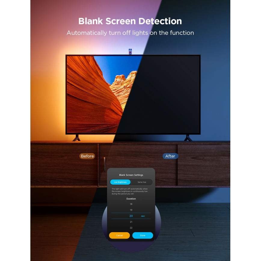 Govee - TV Backlight 3 Lite TV 75-85" SMART LED підсвітка RGBICW Wi-Fi IP67