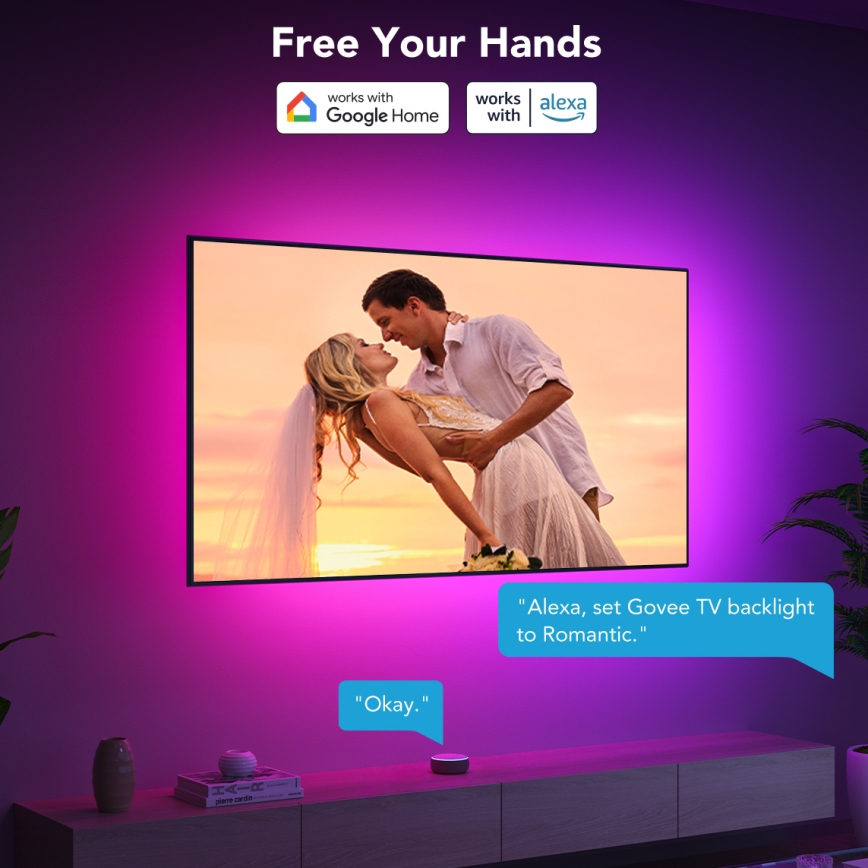 Govee - Умная LED-подсветка для телевизоров 55-65 RGBIC с Wi-Fi
