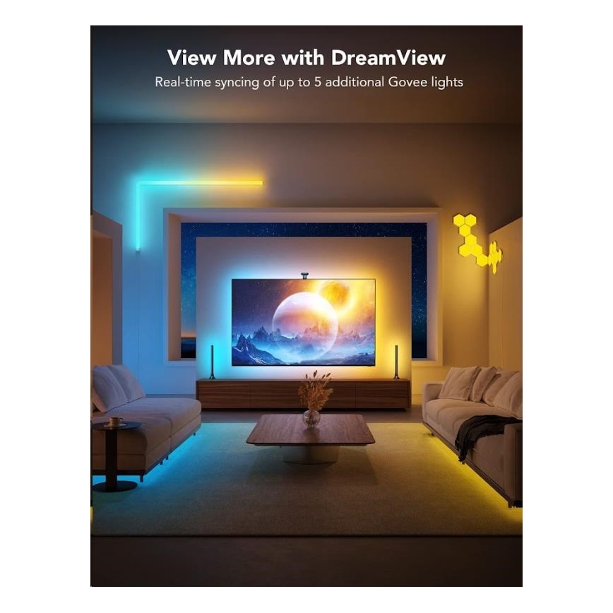 Govee - Умная подсветка DreamView T2 DUAL TV 55-65" SMART LED RGBIC Wi-Fi + дистанционное управление