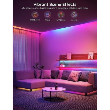 Govee - Умная светодиодная лента Wi-Fi RGBIC PRO Smart 10 м