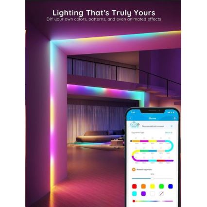 Govee - Умная светодиодная лента Wi-Fi RGBIC PRO Smart 10 м