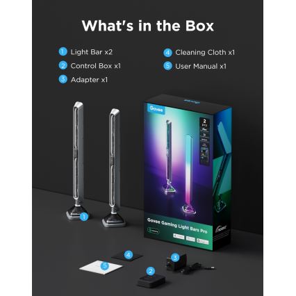 Govee - умные RGBIC световые панели Gaming Pro, совместимые с Matter и Wi-Fi