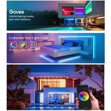 Govee - Wi-Fi RGB Smart Светодиодная лента 5 м