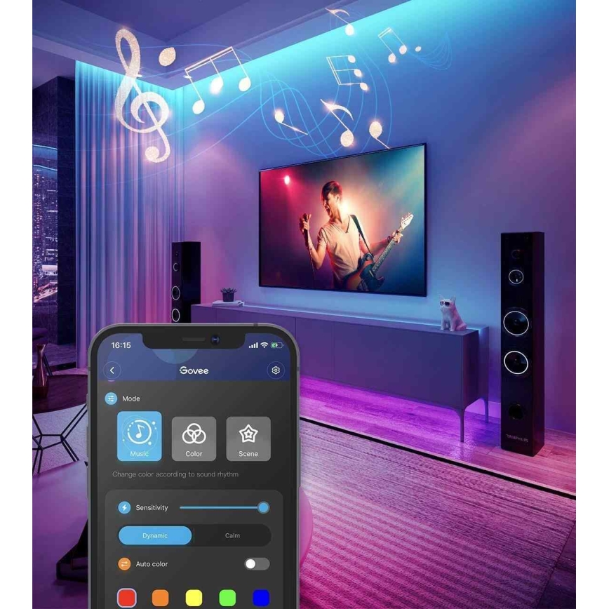 Govee - Wi-Fi RGB Smart Светодиодная лента 5 м