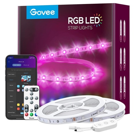 Govee - Wi-Fi RGB Smart Світлодіодна стрічка 15м + пульт дистанційного керування