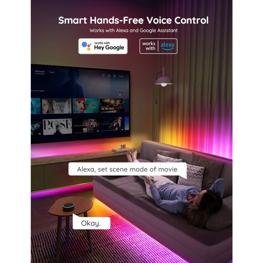 Govee - Wi-Fi RGBIC PRO Smart Світлодіодна стрічка 10м
