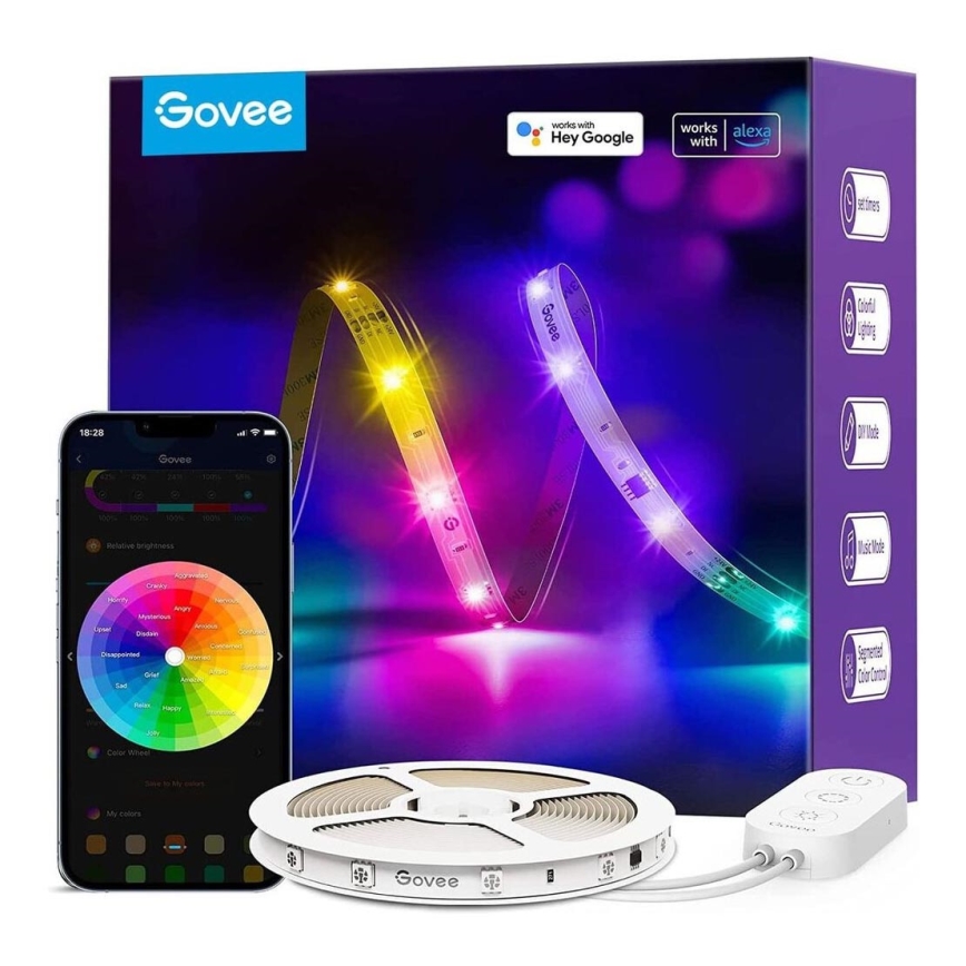 Govee - Wi-Fi RGBIC Smart PRO Світлодіодна стрічка 5м