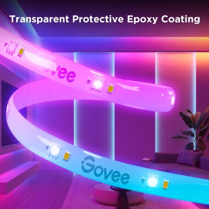 Govee - Wi-Fi RGBICW Smart PRO Світлодіодна стрічка 5м MATTER  - надзвичайно міцний
