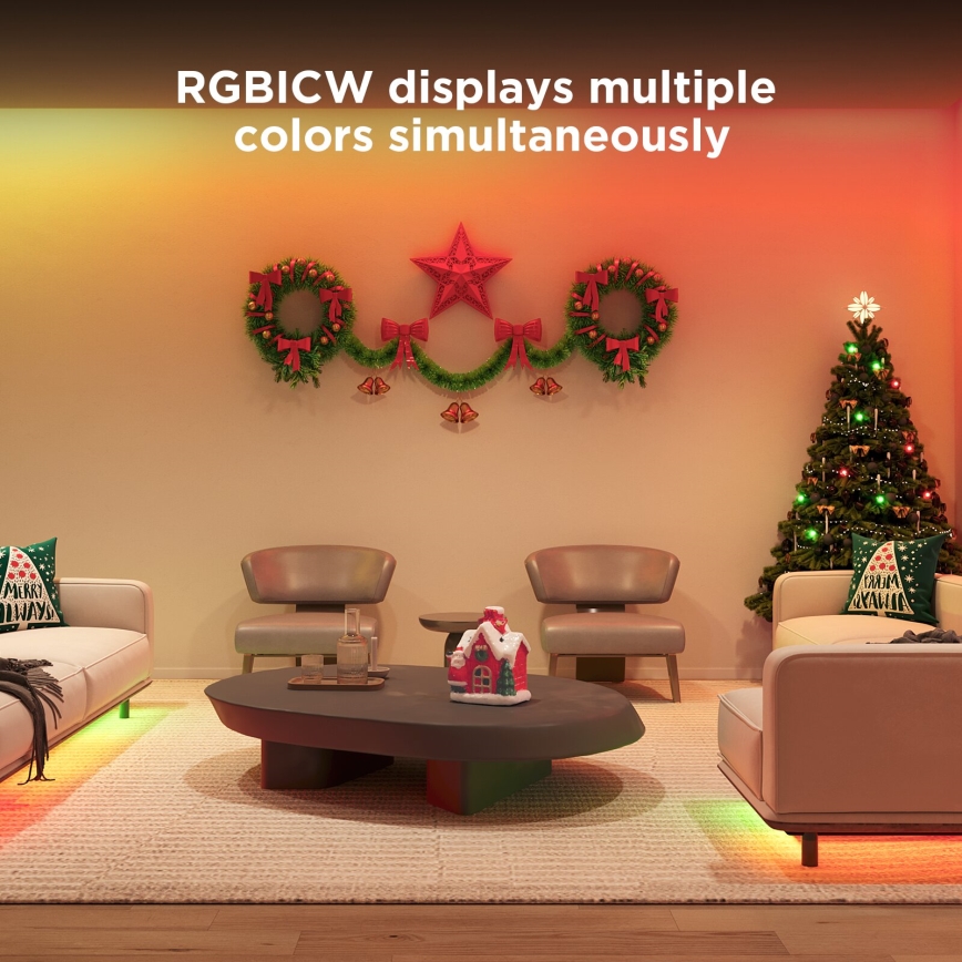 Govee - Wi-Fi RGBICW Smart PRO Світлодіодна стрічка 5м MATTER  - надзвичайно міцний