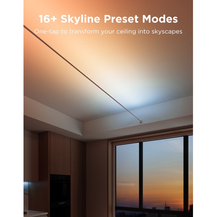 Govee — підвісна LED-стрічка RGBICWW, 36W/24V, 4 m, Skyline Matter, Wi‑Fi