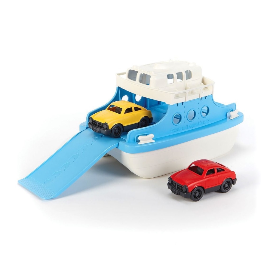 Green Toys - Ferry c автомобили белая/синее